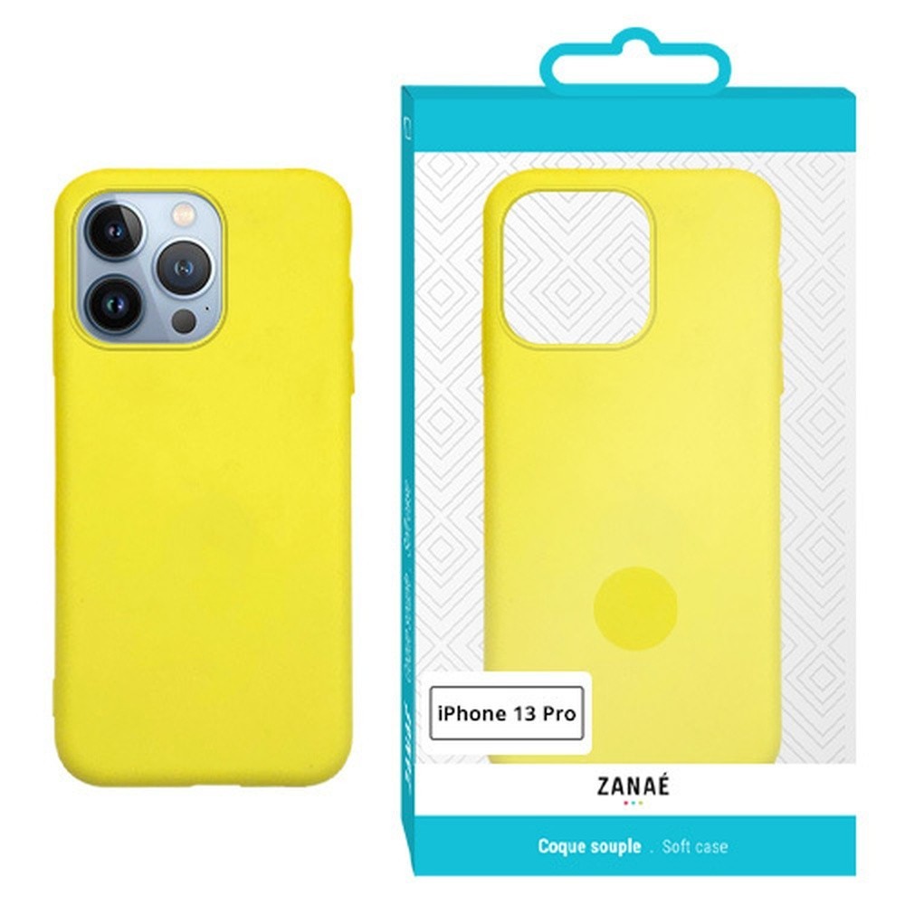 Coque Zanae Color pour iPhone 13 Pro en jaune