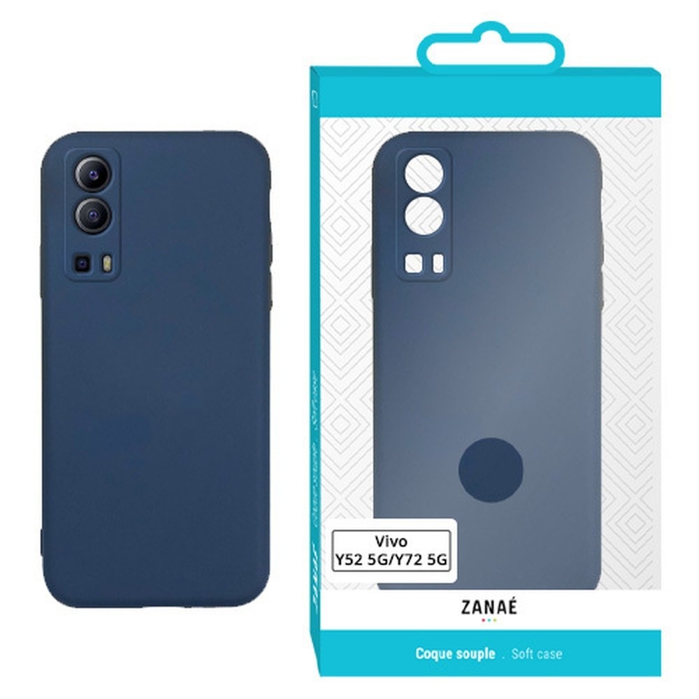 Coque Zanae Color marine pour Vivo Y52 et Y72 5G