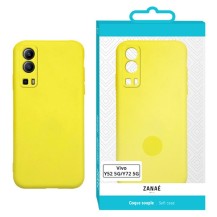 Coque Zanae Color Jaune pour Vivo Y52 et Y72 5G