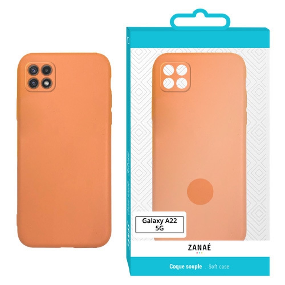 Coque Zanae Color pour Galaxy A22 5G Orange