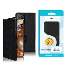 Etui Portefeuille Zanae noir pour Xiaomi 11T/11T Pro