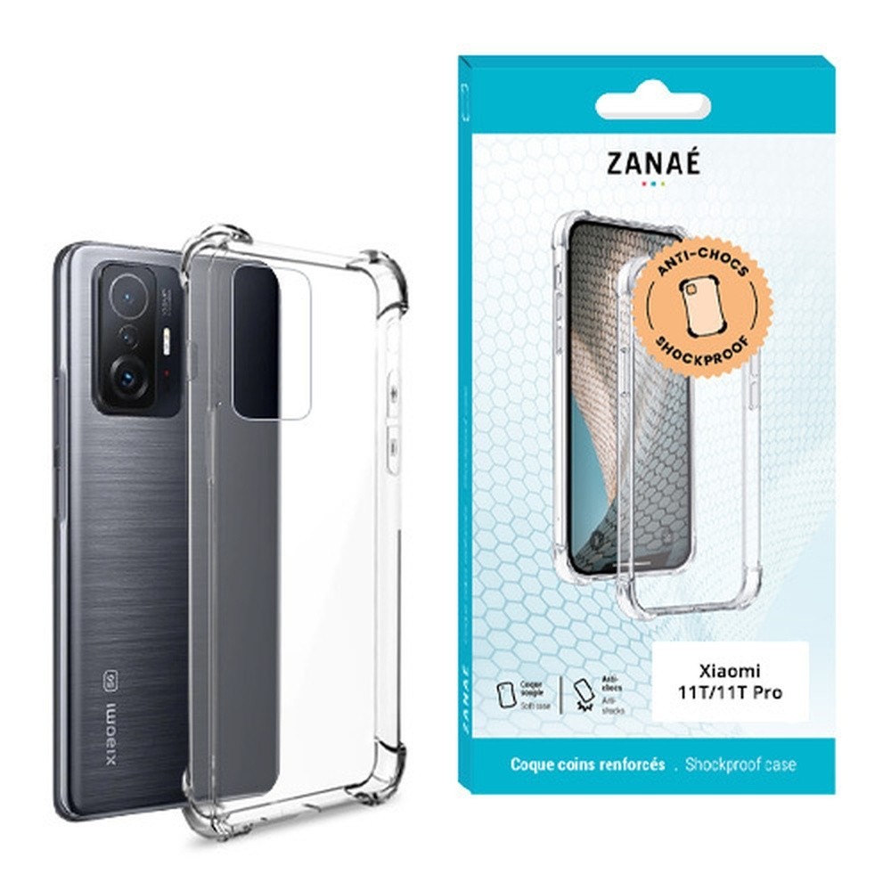 Coque Silicone Transparente avec Coins Renforcés pour Xiaomi 11T/11T Pro