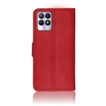 Étui portefeuille rouge pour Realme 8i