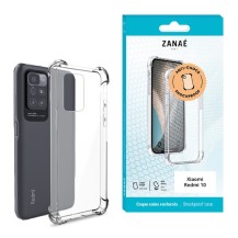 Coque en silicone transparent avec coins renforcés pour Xiaomi Redmi 10