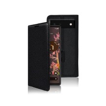 Etui portefeuille Zanae noir pour Google Pixel 6