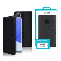 Étui portefeuille Zanae noir pour Huawei Nova 9