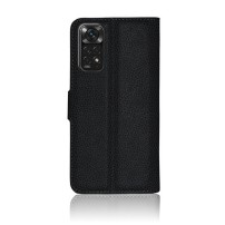 Etui portefeuille Zanae pour Redmi Note 11/11S en noir.