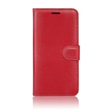 Étui portefeuille rouge pour Redmi Note