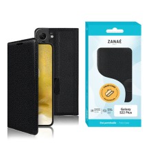 Etui Portefeuille Zanae pour Samsung Galaxy S22 Plus Noir