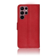 Etui Portefeuille Rouge pour Samsung Galaxy S22 Ultra