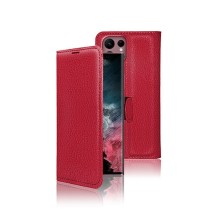 Etui Portefeuille Rouge pour Samsung Galaxy S22 Ultra