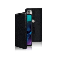 Etui portefeuille noir pour Motorola Moto G51 5G