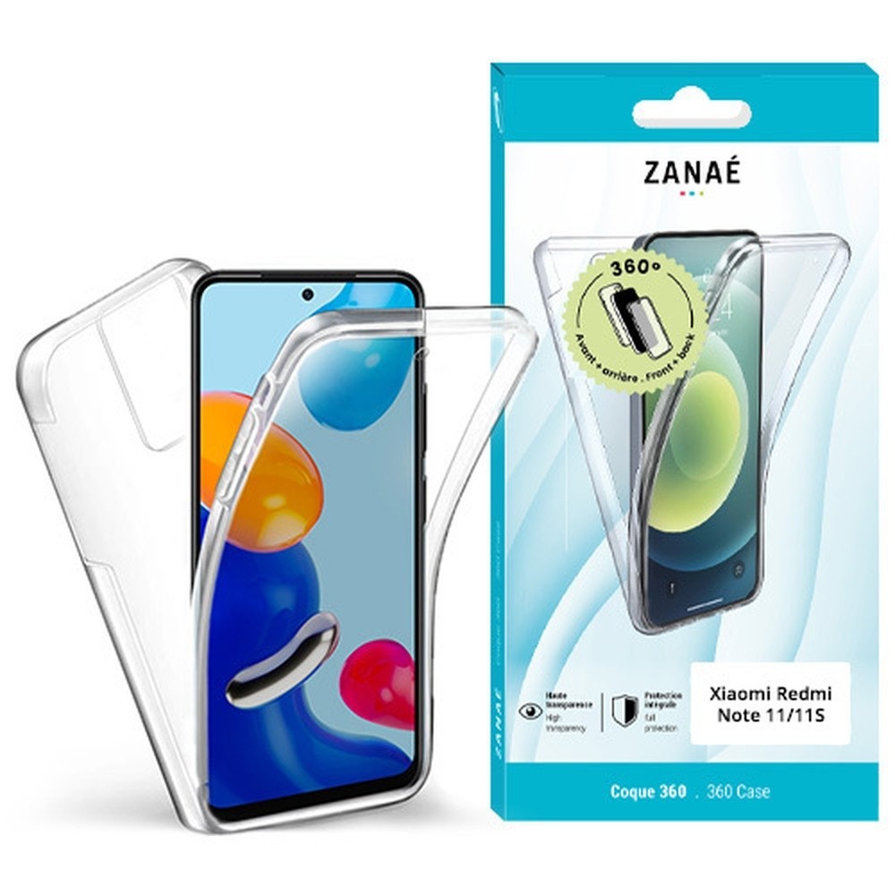 Coque 360 transparente pour Redmi Note 11 / 11S