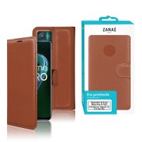 Élégant étui portefeuille marron pour Realme 9 5G et 9 Pro