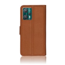 Élégant étui portefeuille marron pour Realme 9 5G et 9 Pro
