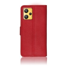 Étui portefeuille Zanae rouge pour Realme 9 et 9 Pro+