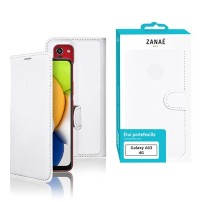Etui Portefeuille Zanae Blanc pour Samsung Galaxy A03