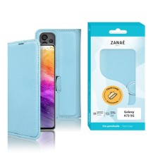 Etui Portefeuille Zanae bleu clair pour Samsung Galaxy A73 5G