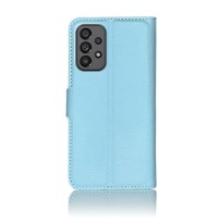 Etui Portefeuille Zanae bleu clair pour Samsung Galaxy A73 5G
