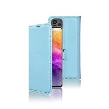 Etui Portefeuille Zanae bleu clair pour Samsung Galaxy A73 5G