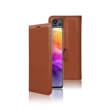 Étui Portefeuille Zanae marron pour Samsung Galaxy A73 5G