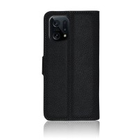 Étui Portefeuille Zanae Noir pour Oppo Find X5 en usage