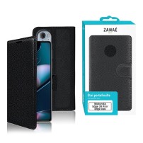 Étui Portefeuille Zanae Noir pour Motorola Edge 30 Pro et Edge X30