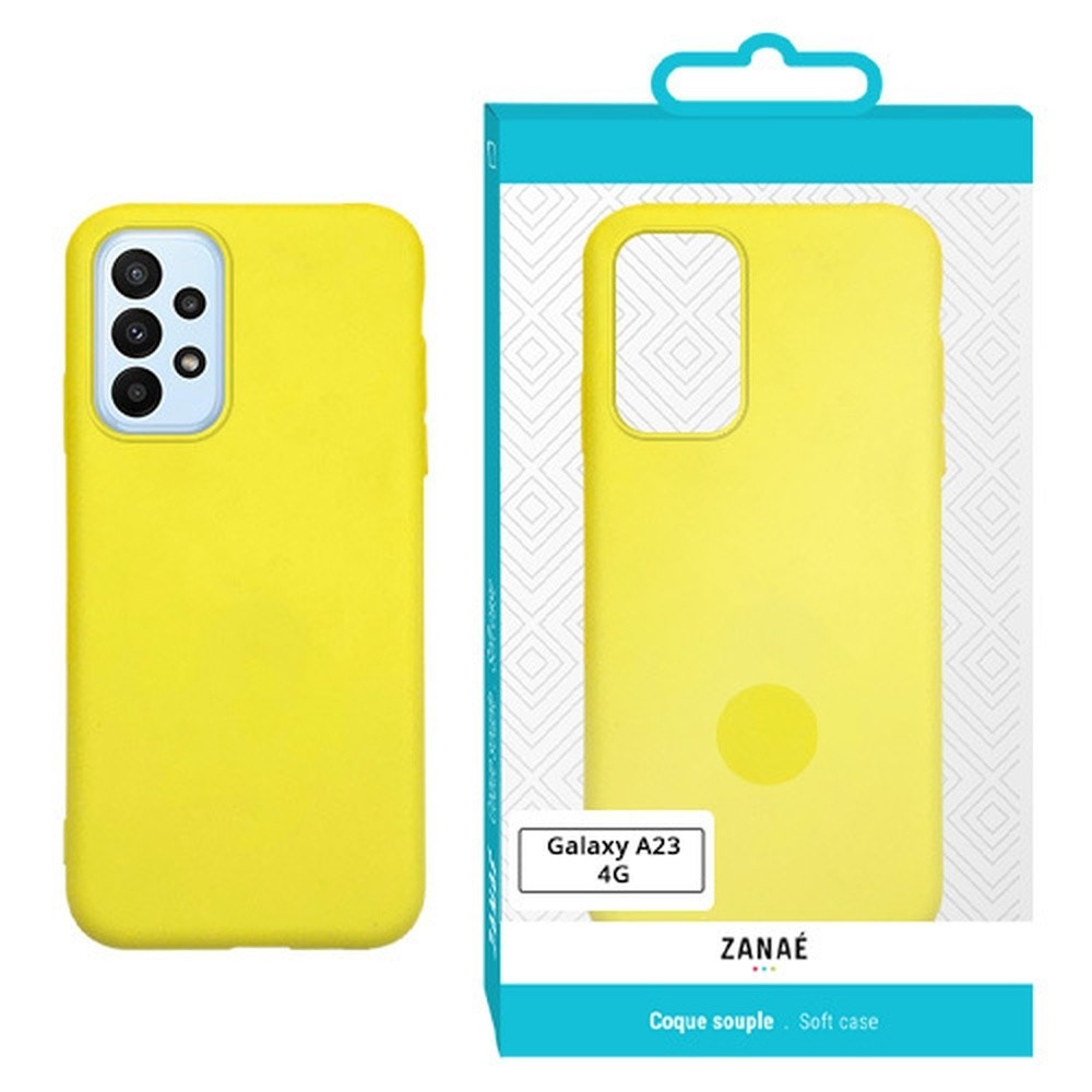 Coque Zanae Color Jaune pour Samsung Galaxy A23
