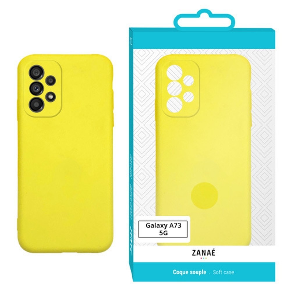 Coque Zanae Color Jaune pour Samsung Galaxy A73 5G