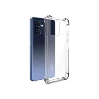 Coque silicone transparente avec coins renforcés pour Oppo Find X5 Lite et Reno7 5G