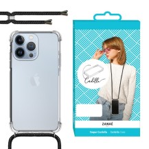 Coque transparente Cordella avec cordon pour Huawei et Honor