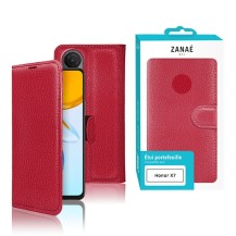 Etui Portefeuille Rouge pour Honor X7