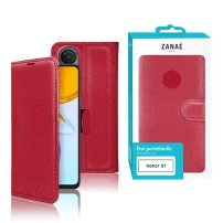 Etui Portefeuille Rouge pour Honor X7
