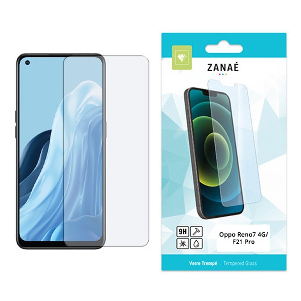 Verre trempé transparent pour Oppo Reno7 4G et F21 Pro