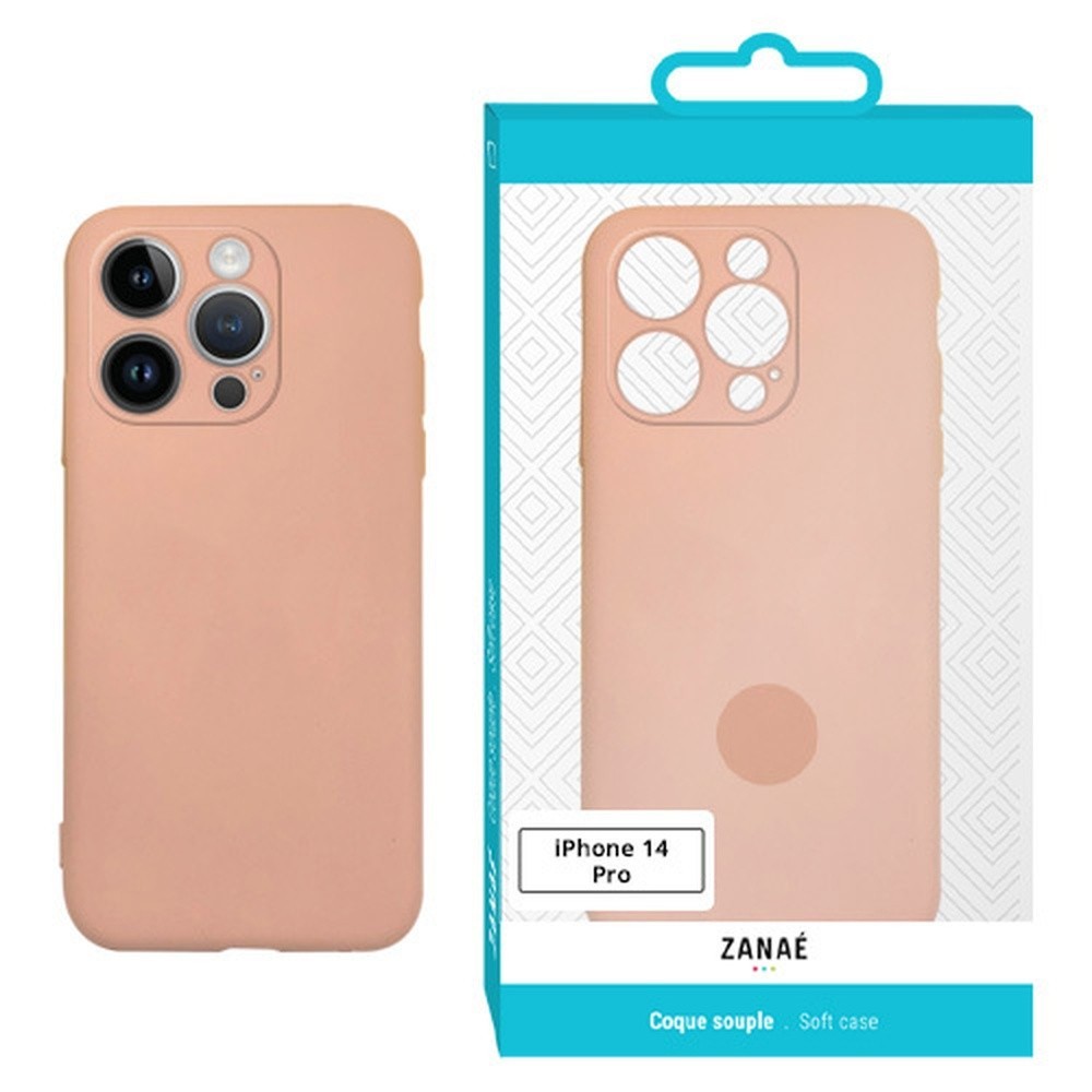 Coque Zanae Color rose pour iPhone 14 Pro