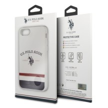 Coque silicone blanche avec logo USPA pour iPhone