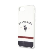 Coque silicone blanche avec logo USPA pour iPhone