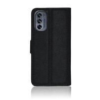 Etui Portefeuille Zanae pour Motorola G62 en noir
