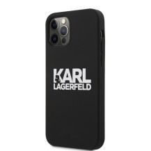 Coque noire avec logo Karl pour iPhone 12 et 12 Pro