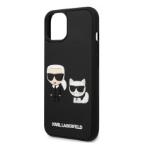 Coque noire Karl & Choupette 3D pour iPhone 13