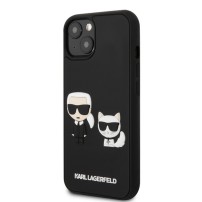 Coque noire Karl & Choupette 3D pour iPhone 13