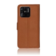 Etui Portefeuille Zanae pour Xiaomi Redmi 10C en Marron