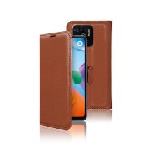 Etui Portefeuille Zanae pour Xiaomi Redmi 10C en Marron