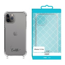 Coque imprimée transparent avec anneaux pour iPhone 11 Pro