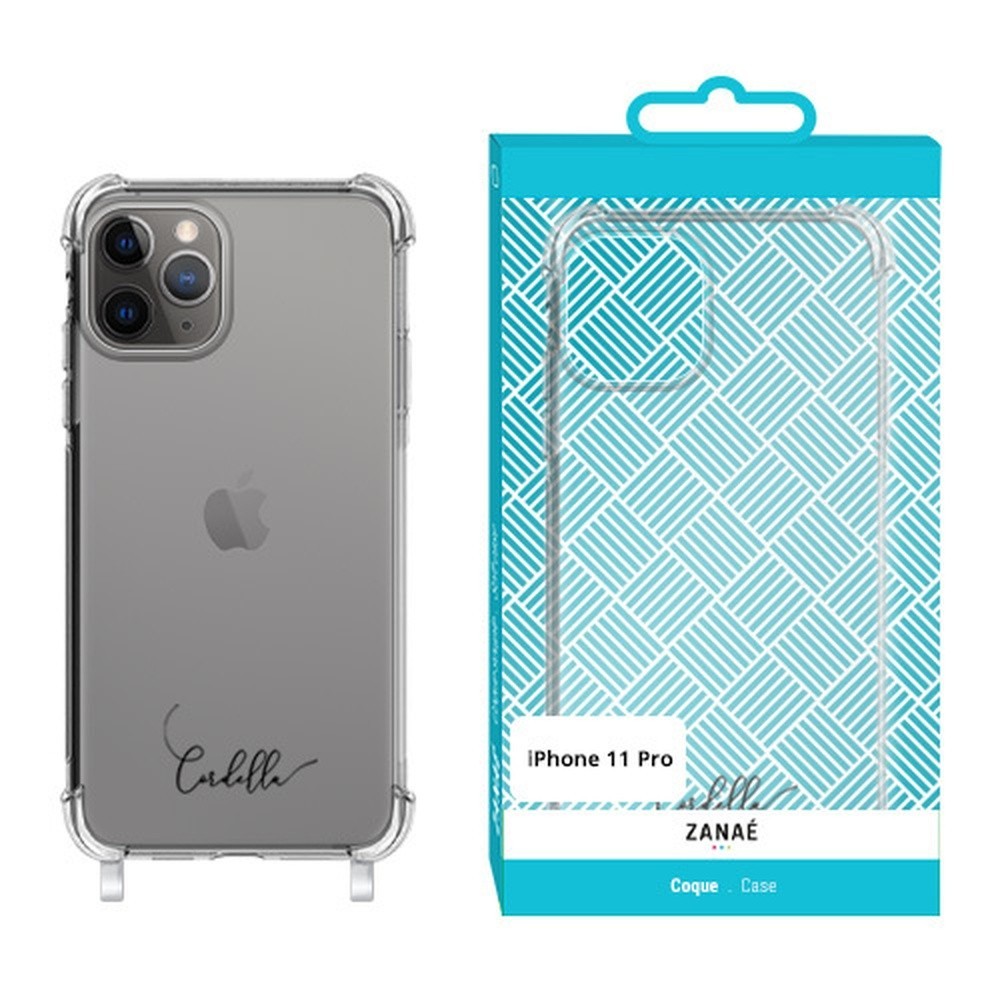 Coque imprimée transparent avec anneaux pour iPhone 11 Pro