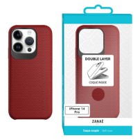 Coque Double Layer rouge pour iPhone 14 Pro