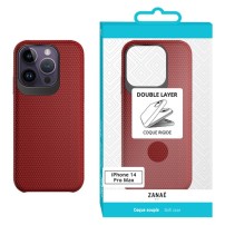 Coque Double Layer pour iPhone 14 Pro Max Rouge