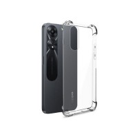 Coque en silicone transparente pour Oppo A78 avec coins renforcés