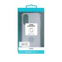 Coque en silicone transparente pour Oppo A78 avec coins renforcés