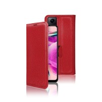 Etui portefeuille Zanae couleur rouge pour Redmi Note 12S